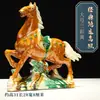 Caballo de Cerámica Tang Sancai, Adorno Artesanal del Año del Caballo, Caballo de Cerámica para Sala de Estar y Oficina, Éxito en Todo, Regalo de Decoración para Escritorio