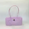 Bolsa de Gelatina Estilo Japonés Coreano 2026 Verano Nueva Bolso Baguette Cierre Horizontal de Mano Bolso de Hombro Único Bolso de Hombro Bolso Tote para Mujer