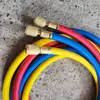Tubo de Gás Flúor Estendido de Três Cores, Tubo de Carga de Refrigerante para Ar Condicionado Universal R22, Tubo de Refrigerante Automotivo, Dedicado para Manutenção de Ar Condicionado