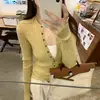 Hilo de torsión de núcleoCalidad Tmall, diseño único, suéter de punto con cuello semiabierto para mujer, color burdeos, talla única
