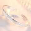 Moda coche flor arena brillante amor como la primera pulsera anillo romántico arena plateada muñeca cielo estrellado corazón brillante pulsera de la suerte