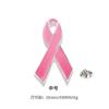 Broche Promocional de Logo para Concientización sobre el Cáncer de Mama para Enfermera Cinta Rosa Azul Roja Negra Insignia de Prevención del SIDA y Cáncer de Mama