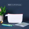 Bolsa de Lona Personalizada de Amazon para Lápices Cremallera de Color Bolsa de Papelería Almacenamiento para Mujeres Bolsa Cosmética Portátil de Algodón Venta al por Mayor