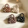 Bolso Bandolera Nuevo de Comercio Exterior de Lunares Estilo Ins Versión Coreana Bolso de Mano Sencillo Diseño de Nicho Bolso de Hombro con Textura PU
