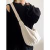 Bolsa Transversal Estilo Ins para Mulheres 2026 Nova Bolsa de Dumpling de Grande Capacidade Plissada Casual Simples Versátil Bolsa de Ombro