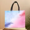 Bolsa No Tejida Tienda de Ropa Personalizada Bolsa de Compras Impermeable para Ropa Bolso de Mano No Tejido Impresión a Color Bolsa Ecológica Lista para la Venta