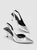 Sandalias de Tacón Alto con Tiras Cruzadas Europeas y Americanas para Mujer, Tacón Fino, Nuevo Estilo 2026, Punta Fina, Elegantes, Sandalias de Tacón Alto con una Sola Tira con Hebilla