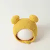 Gorro de Lana Gruesa para Bebé de Otoño e Invierno Estilo Coreano Lindo Gorro de Felpa con Protección para las Orejas Unisex para Niños Cálido Gorro de Punto Pullover