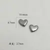 Superficie Lisa Pequeño Corazón de Melocotón Suministros de Fábrica Nuevo Corazón de Melocotón con Forma de Corazón DIY Material de Acero Inoxidable Accesorios Colgantes Pendientes Collares