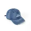 Gorra de Béisbol para Niños con Bordado de Letra, Gorra de Mezclilla Vintage Lavada, Sombrero de Sol Versátil, Gorra de Béisbol, Sombrero de Sol