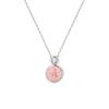 Colar Feminino Damila Prata de Lei S925 Corte Floco de Neve Redondo Ponta de Estrela Moda Leve Luxo Diamante Brilhante Tendência Corrente Simples para Clavícula