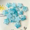 Acessórios de resina material para presilha de cabelo atacado capa de celular acessórios diy fivela de sapato cola cremosa dentro lantejoula estrela de cinco pontas