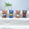 Llavero Colgante Creativo de Gato y Ratón de Postre con Coche Transfronterizo Jerry Mouse Tom Cat Muñeco Tridimensional de Goma Blanda