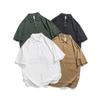Beijie marca de moda americana para hombre 2025 primavera nuevo 270G color sólido playera polo para hombre solapa manga corta camiseta
