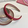 Piel charol Roja Saturada Vino tinto Diadema Blanco Súper Aire Extranjero Piel de Gato Diadema Paquete de Cabello Clip para el Cabello Rojo de Moda Accesorios para el Cabello