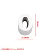 Acero Inoxidable Pulido Espejo Digital Cuentas Agujero 0-9 Accesorios de Joyería DIY Dígitos Árabes Abalorio Colgante de Trébol de Cuatro Hojas