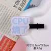 Nuevos pasadores de pelo con texto peculiar, pasadores laterales divertidos y lindos, pasadores personalizados para flequillo, accesorios para el cabello de un yuan de puestos callejeros