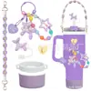 Accesorios Decorativos Stanley Correa de Mano de Cuerda Trenzada Estuche para Labial Llavero Duende Briqueta Funda de Silicona Antideslizante para Taza