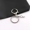 Broche de Langosta Juego de Cuatro Piezas Llavero Colgante Muñeco Juguete DIY Accesorios Aleación de Zinc Galvanizado Anillo Plano Figura de 8