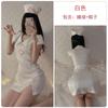 Marca Guiruo Lencería Sexy Vestido de Enfermera con Abertura Lateral Sexy Corte Ajustado Traje Femenino de Cosplay 1691