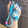 Llavero colgante de pareja de dibujos animados aterciopelado, llave de coche creativa, bolso de mujer, accesorio para teléfono, pequeño regalo para promoción
