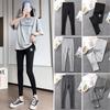 Leggings de Maternidad Primavera y Otoño Nuevo Estilo Ropa Exterior Talla Grande Ajustado Elástico Soporte para el Vientre Pantalones Casuales Adelgazantes Tipo Lápiz