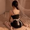 Pijama sexy de talla grande, camisón de chica rellenita, lencería sexy, uniforme, juego de rol seductor, camisón coqueto, sin espalda.