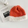 Gorro de Felpa Tejido Hecho a Mano para Celebraciones de Internet, Estilo Versátil, Grueso, Cálido, Protege Orejas y Cara, Gorro Pequeño de Lana, Estilo Coreano, Moderno para Niños