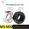 [M3-M20]304 aço inoxidável anti-rosca hexágono porca 8.8 grau aço carbono canhoto tampa de rosca invertida rosca M4m5