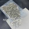 Manicura mini plana diamante blanco con forma especial tamaño pequeño celebridad de internet mismo estilo transparente diamante cuadrado gota de agua amor rectangular