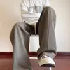 Pantalones de chándal holgados para hombre para otoño e invierno, pantalones anchos fluidos para hombre, pantalones largos casuales de moda, pantalones deportivos rectos de otoño