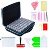 Caja de herramientas de taladro de punto para productos nuevos, juego completo para pintura de diamantes, bolsa de almacenamiento para taladros secundarios, 60 tanques de almacenamiento, caja portátil