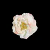 Novo acessório de cabeça de camélia simulada, flores em degradê de tecido, acessório de cabelo DIY, material para corsage, decoração floral atacado