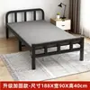 Cama individual plegable para uso en dormitorio 1.2m Cama doble 1.5m Cama temporal simple para adultos para viviendas de alquiler con estructura de hierro