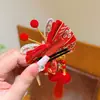 Accesorios para el Cabello Infantiles Estilo Chino Rojo de Año Nuevo Festivo Mariposa Pasador Saludos de Año Nuevo para Niñas Disfraz Tocados Dinastía Han