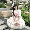 Diseño original de Su Bingmao: Vestido Estilo Ballet de Princesa Hada Lolita, Enaguas, Pendientes, Accesorios (No incluido)