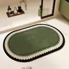 Alfombrilla de Piso de Tierra de Diatomeas Estilo Medieval para Baño, Absorbente de Agua, Resistente a la Suciedad, Alfombrilla Antideslizante, Secado Rápido, Fácil Cuidado, Alfombrilla para Pies, Alfombrilla de Piso para Baño