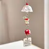 Estilo Ins Carrillón de Viento de Botella Flotante Llavero de Teléfono Colgante Pequeño Medusa Estrella Correa para Bolso Decoración Versátil para Mujeres
