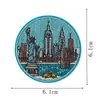 Parches Bordados de Destinos de Viaje del Mundo, Parches Termoadhesivos sin Coser, 9 Tipos de Insignias Conmemorativas de Check-In para Ropa