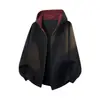 Moletom com Capuz de Cor Contrastante Estilo Americano Novo Masculino Outono Marca Tendência High Street Americana Solto Casual Tops e Jaquetas de Casal