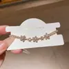 Pulsera Cuadrada de Flor de Circonita Estilo Coreano Nicho Lujo Ligero Dulce Pulsera Moda Gama Alta Nuevo Llegada Pulsera para Mujeres