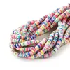 Acessórios para Joias DIY Contas de Argila Macia Monocromáticas de 6mm, Fatias de Argila Macia, Contas Soltas, Contas de Argila, Contas Espaçadoras, Materiais Semi-Acabados