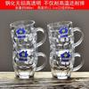 Vaso de vidrio templado al por mayor anticaída comercial para el hogar resistente al calor vaso de cerveza de gran capacidad vaso de burbujas agua potable 6