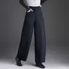 Calças largas e elegantes com corte curvo para mulheres, novidade do outono de 2026, cintura alta, afuniladas, com caimento solto e casual.