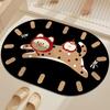 Tapete de Chão para Banheiro Desenho Animado Lama de Diatomáceas Absorvente de Água Secagem Rápida Capacho Banheiro Vaso Sanitário Antiderrapante Tapete para Pés Tapete Personalizado com Fotos