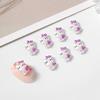 Accesorios de Arte para Uñas de Dibujos Animados Cabeza de Gato helloKitty Piel Negra Hello Kitty Kt Sanrio Mini Resina Accesorios de Penetración de Hielo