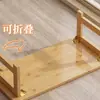 Mesa de Chá Baixa Dobrável, Não Requer Montagem, Feita de Bambu, Adequada para Tatami, Janela de Canto, Madeira Maciça, Uso Doméstico Estilo Preguiçoso, Mesa de Varanda Estilo Japonês