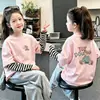 Camiseta de manga larga a rayas de patchwork 100% algodón puro, colección primavera/otoño 2026, top elegante y versátil para bebés y niñas, camiseta básica para niños