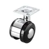 Rueda Universal Decorativa de Aleación de Zinc Portante Tornillo de Rosca Plana Rueda Polea Rodillo para Mesa de Café Mesa Auxiliar Rueda Pequeña para Muebles