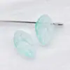 Cuentas de Vidrio Checo con Detalles Dorados, Cuentas de Vidrio con Diseño de Hoja, Pulsera y Collar Hechos a Mano para DIY, Cuentas Sueltas, Accesorios para Joyería